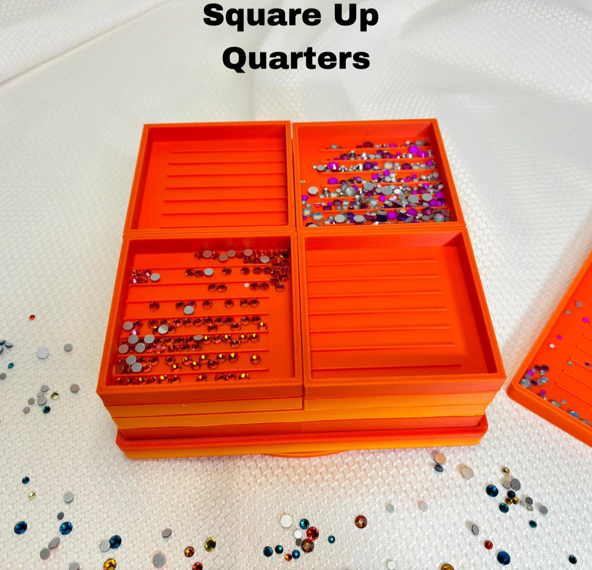 The Square Up Rhinestone and Diamond Painting Tray ~5.75"