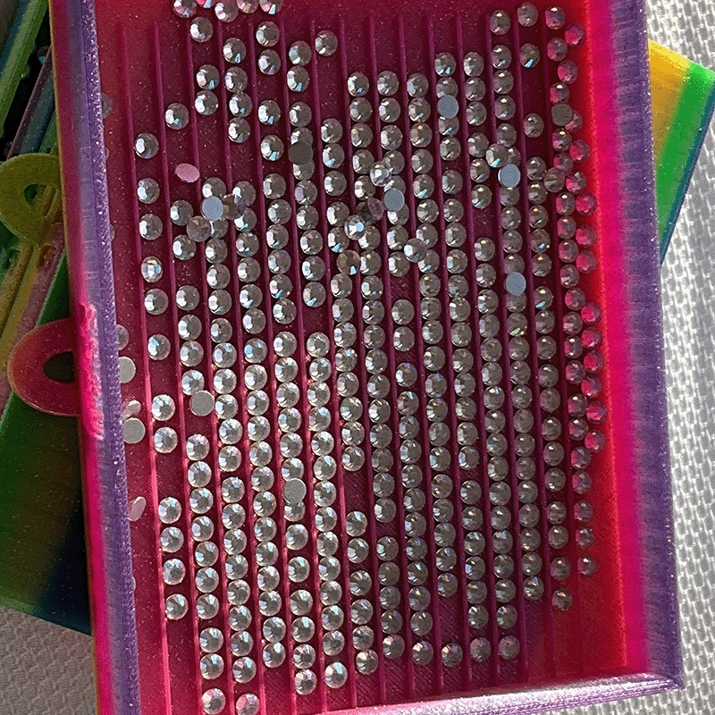 Frank the Tank -Rhinestone and Diamond Painting Tray Drawers & Case